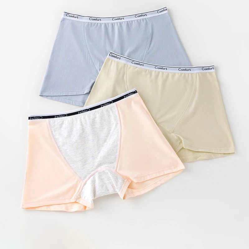 Boyshort Underwear - 1pcs ผ้าฝ้ายผู้หญิงประจําเดือนกางเกงสรีรวิทยากางเกงรั่วชุดชั้นในสุภาพสตรี Period กางเกงเอวสูงกางเกงความปลอดภัย