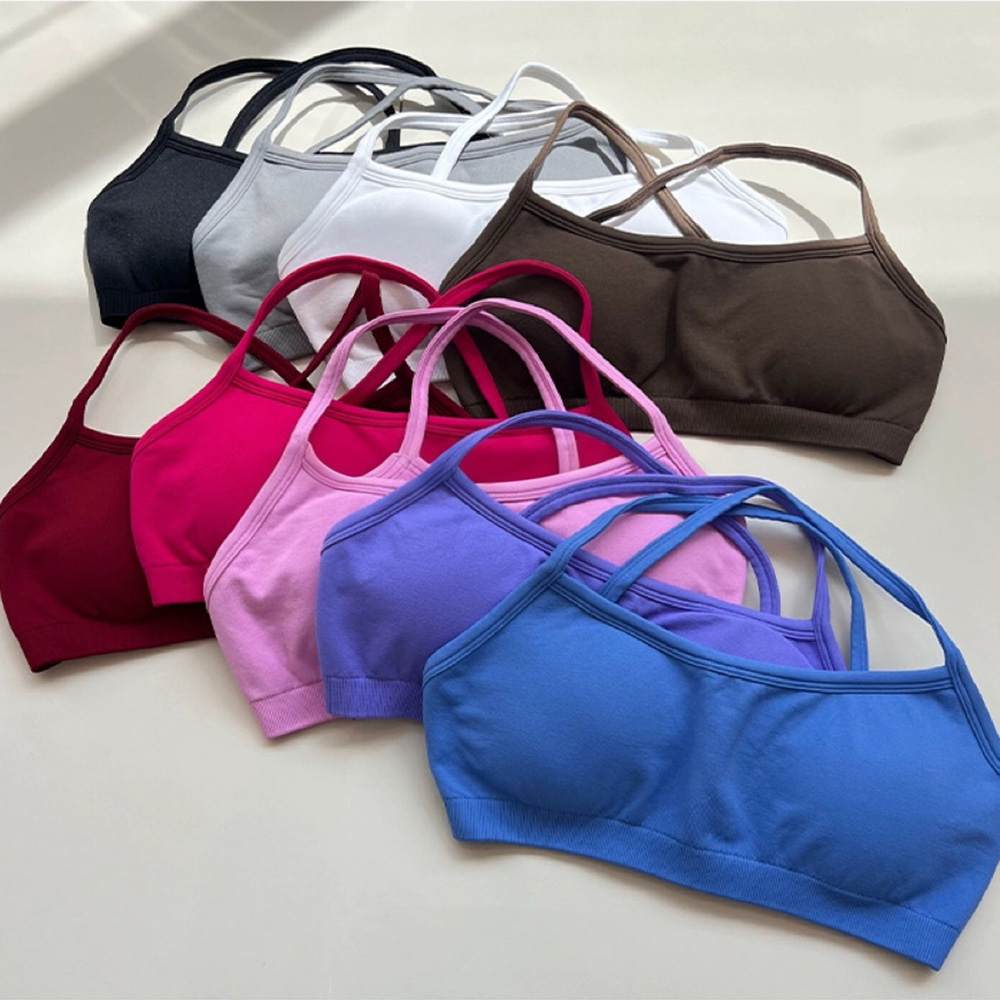 Sports Bra High Impact - เสื้อชั้นในกีฬาแบบไร้ตะเข็บ ดีไซน์สวยงาม ทนทานต่อแรงกระแทก เหมาะสำหรับออกกำลังกาย โยคะ ฟิตเนส