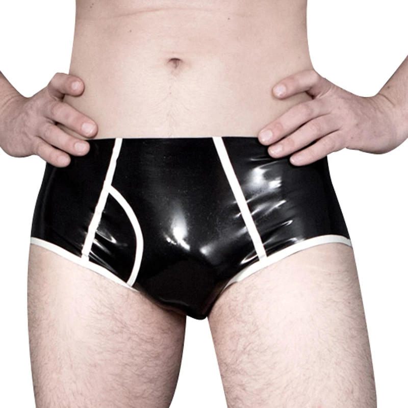 Boyshort Underwear - Party Latex กางเกงลายหลุมยางกางเกงขาสั้นกางเกงขาสั้น Boyshorts กางเกงชุดชั้นในกางเกง