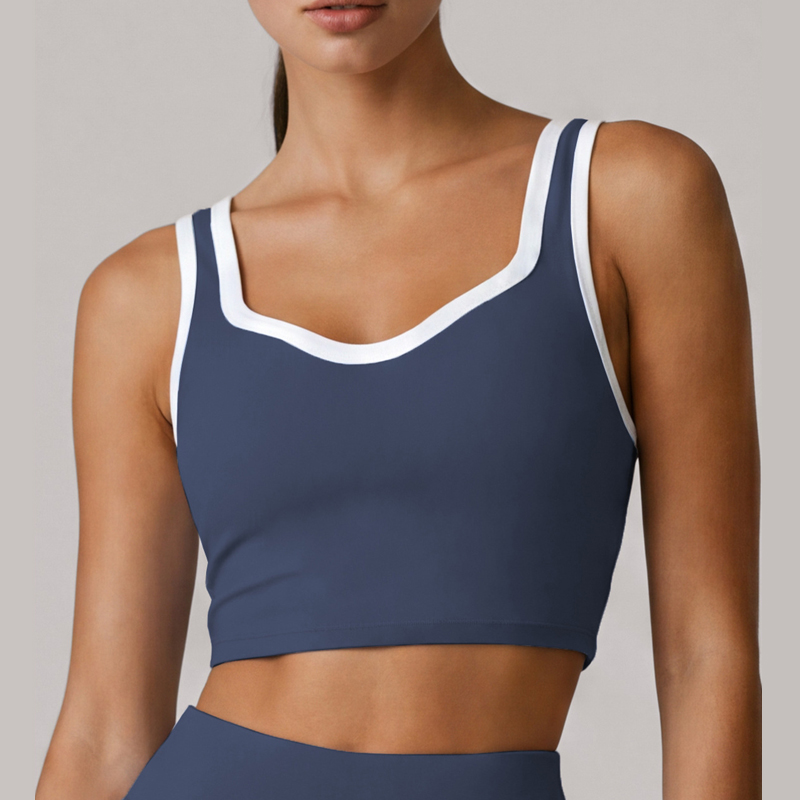Sports Bra High Impact - บราโยคะออกกำลังกายสำหรับผู้หญิง ผ้าเนื้อนุ่ม ยืดหยุ่น ระบายอากาศได้ดี แห้งเร็ว เสื้อชั้นในกีฬา