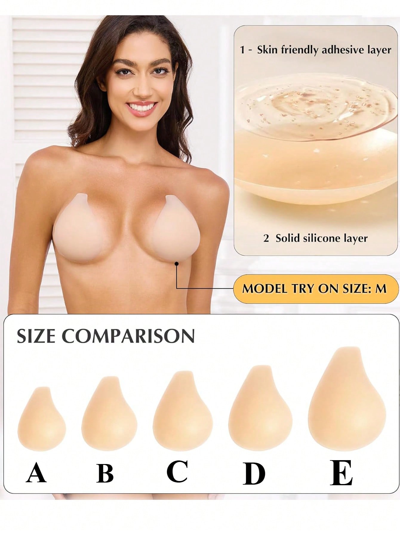 1 คู่ แผ่นปิดหัวนมแบบยกกระชับ  - Nipple Cover Pasties บทวิจารณ์และราคา