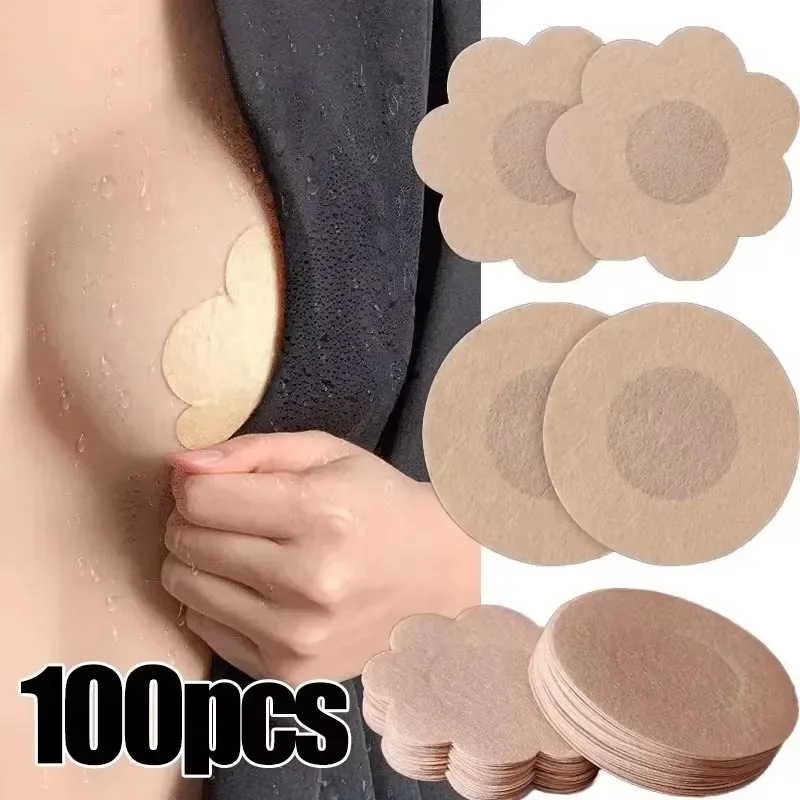 10/100pcs ผู้หญิงฝาครอบหัวนม S - Silicone Bra Adhesive บทวิจารณ์และราคา
